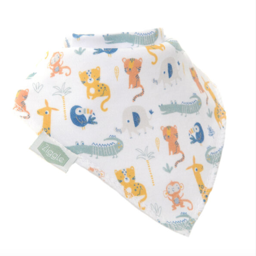 Ziggle Savanna Animals Dribble Bib