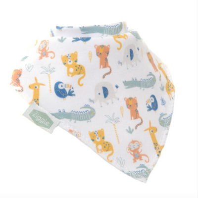 Ziggle Savanna Animals Dribble Bib