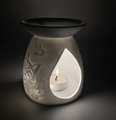 Cello Tealight Wax Melt Burner - Cat