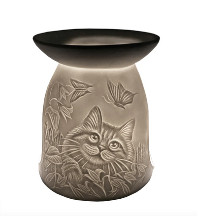 Cello Tealight Wax Melt Burner - Cat