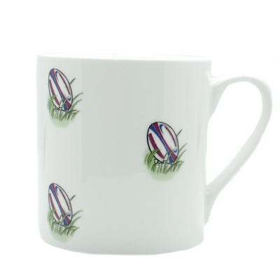 David Aster Rugby Illustration Fine Bone China Mug