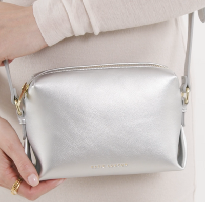 Katie Loxton Lily Mini Crossbody Bag - Silver