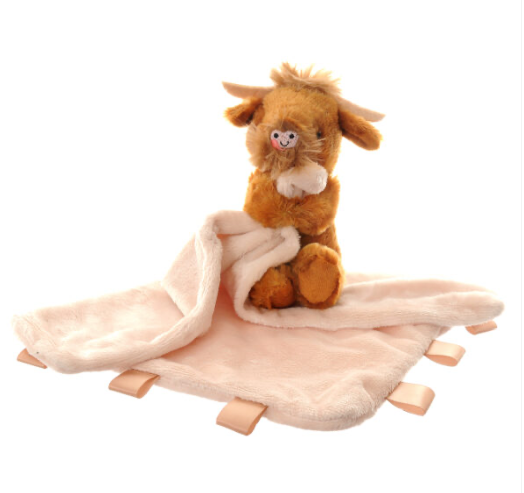 Ziggle Highland Cow Soother Comforter