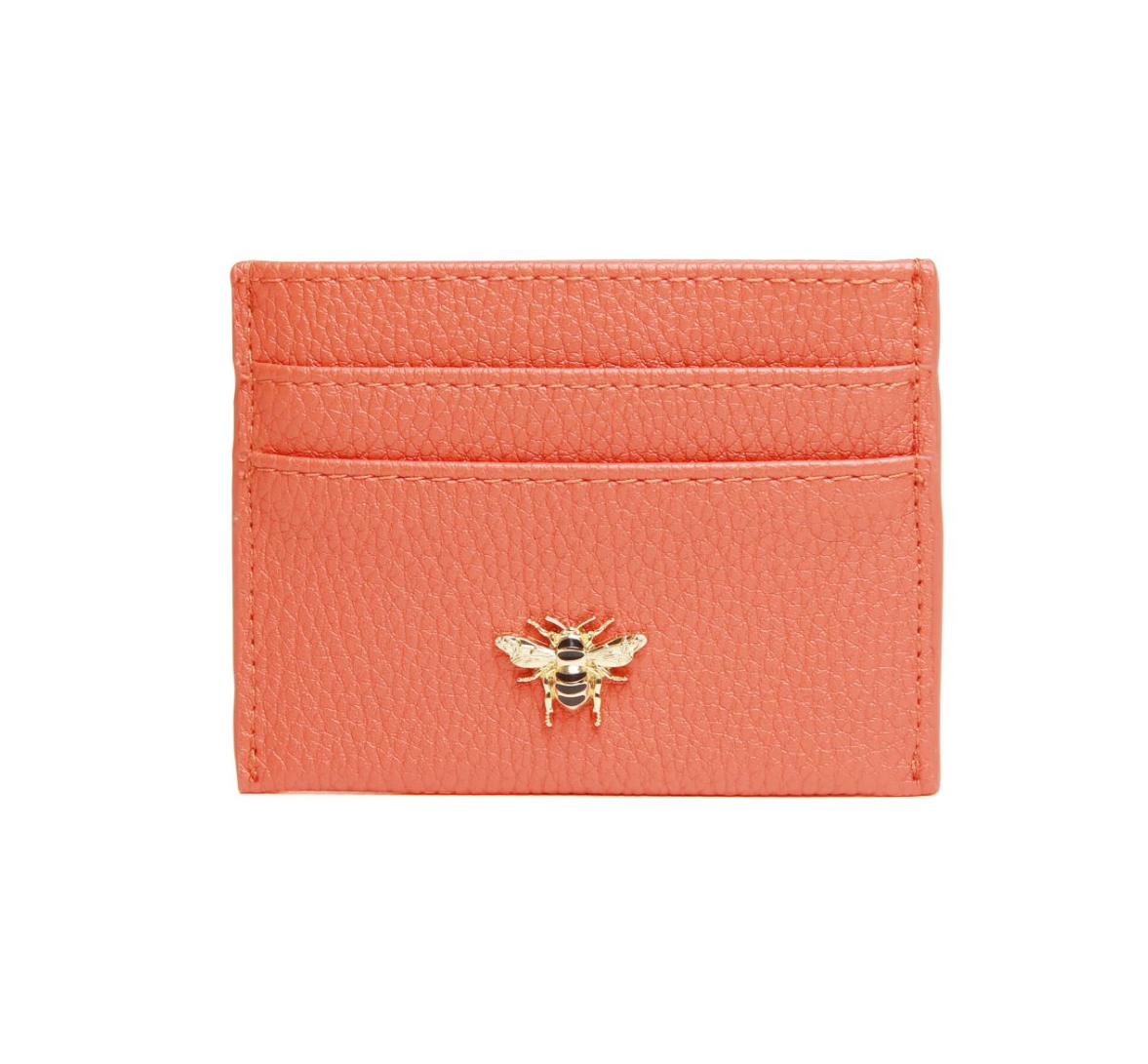 Alice Wheeler Bee Bow Card Holder - Orange