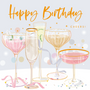 Belly Button Happy Birthday Cheers Pastel Cocktails Card