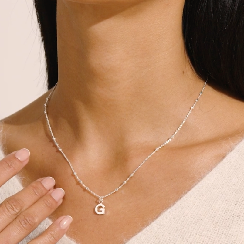 Joma Jewellery - A Little - H - Silver Plated Necklace