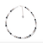 Carrie Elspeth Stellar Crystal Beaded Full Necklace - Black/Grey Multi