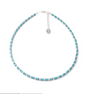 Carrie Elspeth Turquoise Gleam Beaded Full Necklace - Turquoise/Silver