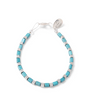 Carrie Elspeth Turquoise Gleam Beaded Bracelet - Turquoise/Silver