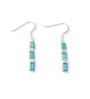 Carrie Elspeth Turquoise Gleam Sterling Silver Drop Earrings - Turquoise/Silver