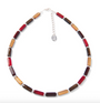 Carrie Elspeth Autumn Elements Beaded Full Necklace - Red/Brown