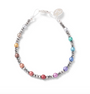 Carrie Elspeth Pearl Rainbow Crystal Beaded Bracelet - Multi/Silver Sparkle