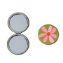 Belly Button Olive Flower Round Compact Mirror