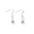 Carrie Elspeth Stellar Crystal Beaded Sterling Silver Drop Earrings - Ice Light
