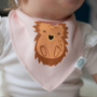 Ziggle Hedgehog Dribble Bib - Pink