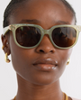 Katie Loxton - Manhattan Sunglasses - Frosted Green Transparent