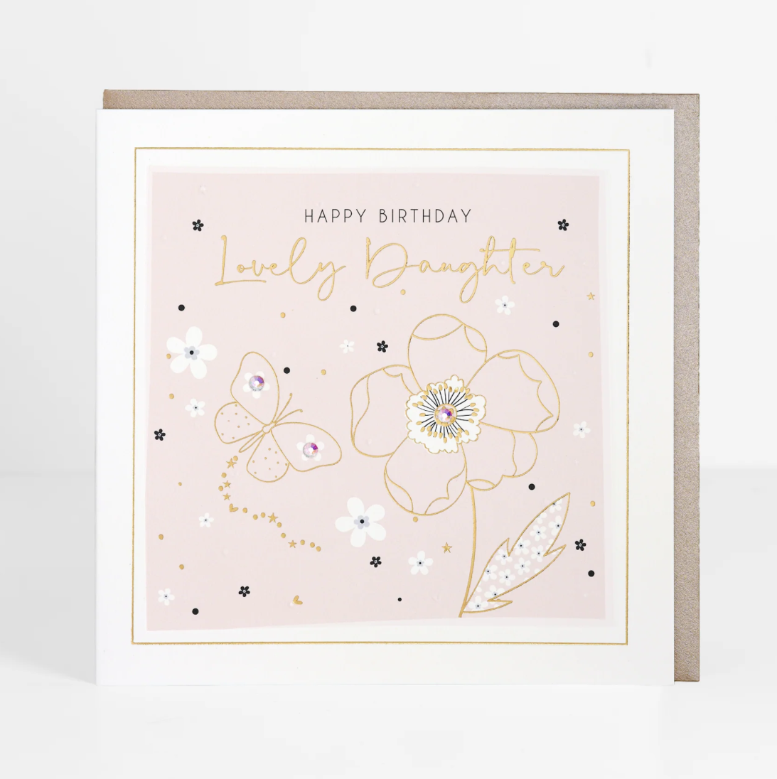 Happy Birthday Lovely Daughter Signature Card - Belly Button