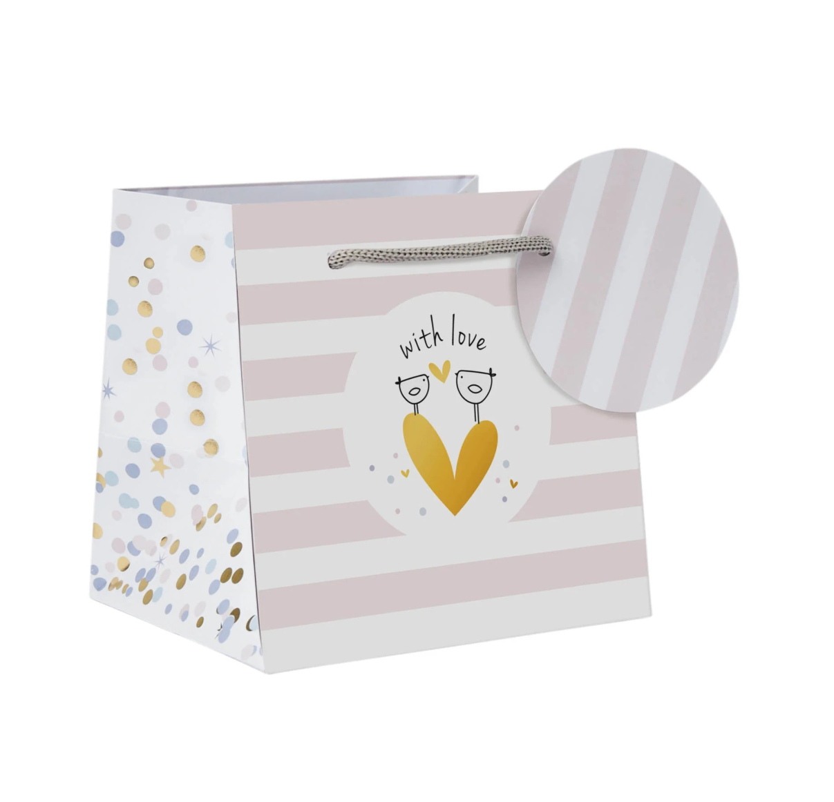 Belly Button Signature Bird - With Love - Small/Mug Gift Bag