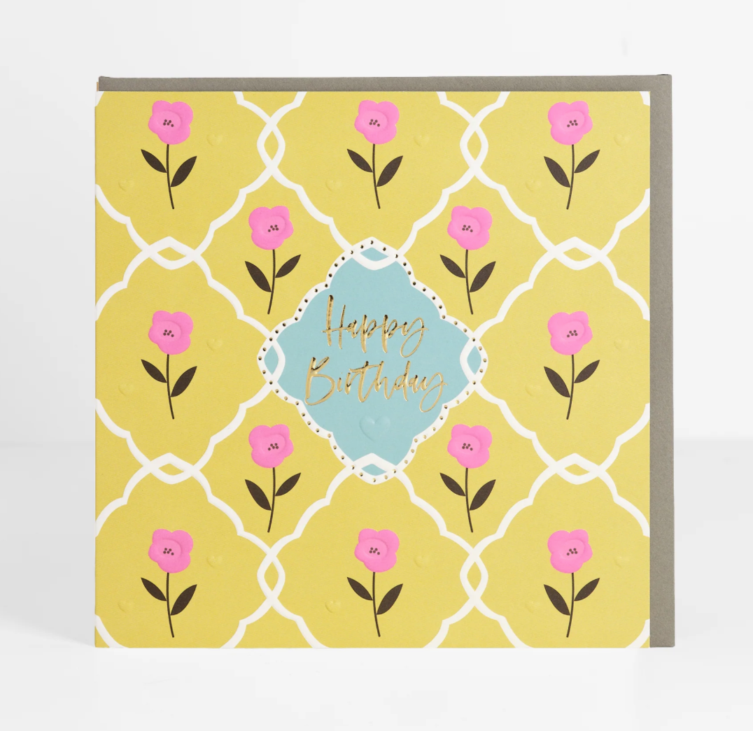 Happy Birthday Floral Card - Belly Button