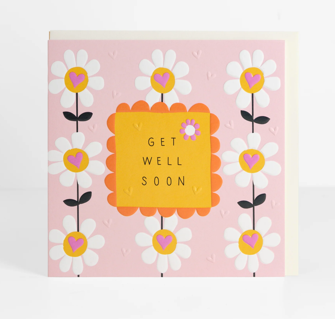 Get Well Soon Daisy Florals Card - Belly Button
