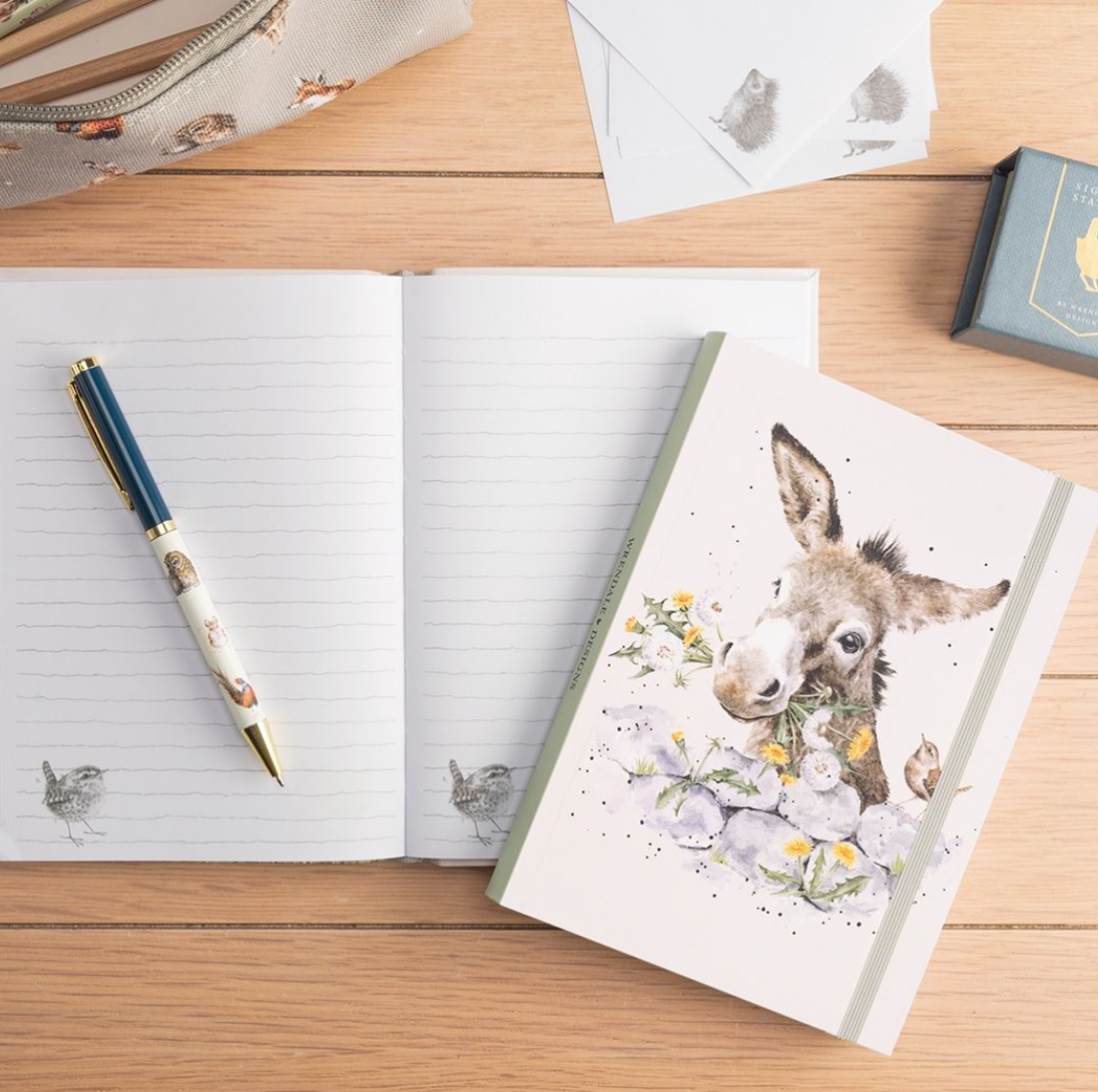 Fine &amp; Dandy (Donkey) B6 Lined Flexi Notebook  - Wrendale design