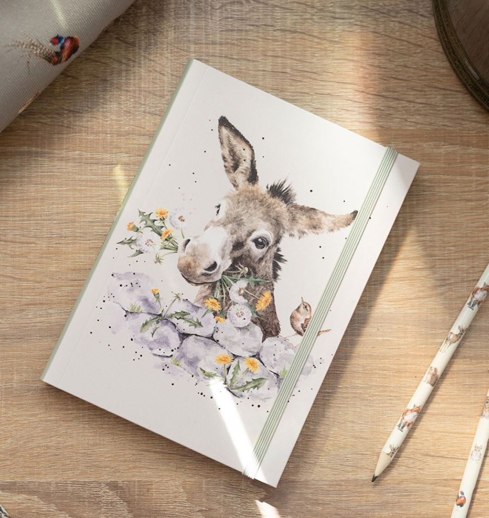 Fine &amp; Dandy (Donkey) B6 Lined Flexi Notebook  - Wrendale design