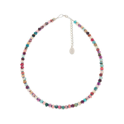 Carrie Elspeth Sparkle Agate Full Beaded Necklace - Multicoloured