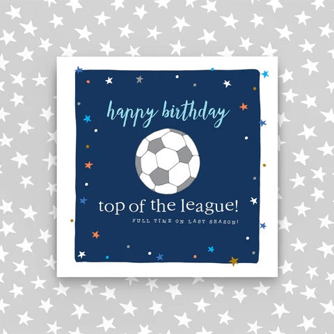 Molly Mae Top of the League Football Birthday Card