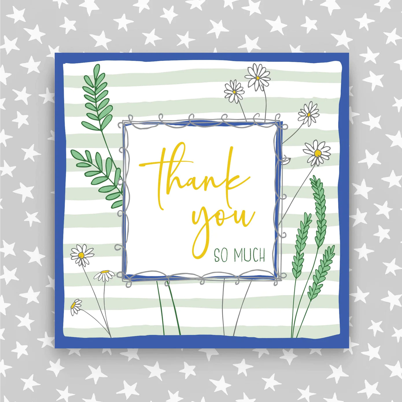Molly Mae Thank You So Much Stripes & Floral Card