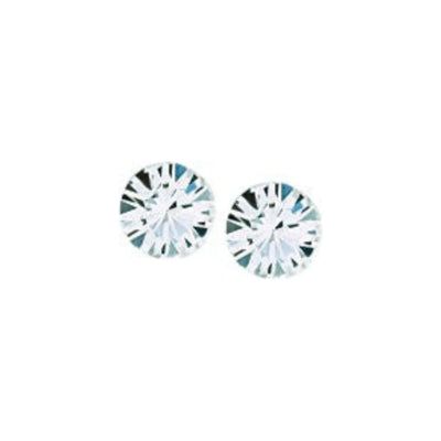 Byzantium 8mm Large Austrian Crystal Studs - Chaton -Crystal Plain