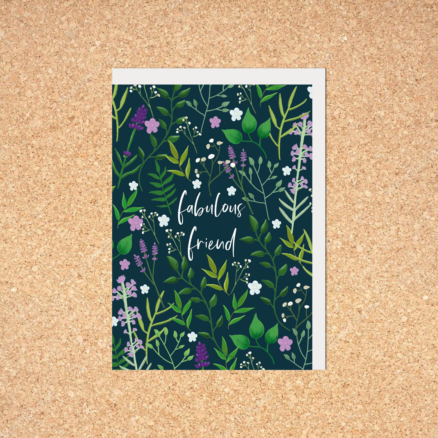 Dandelion Stationery - Fabulous Friend Floral Blank Card