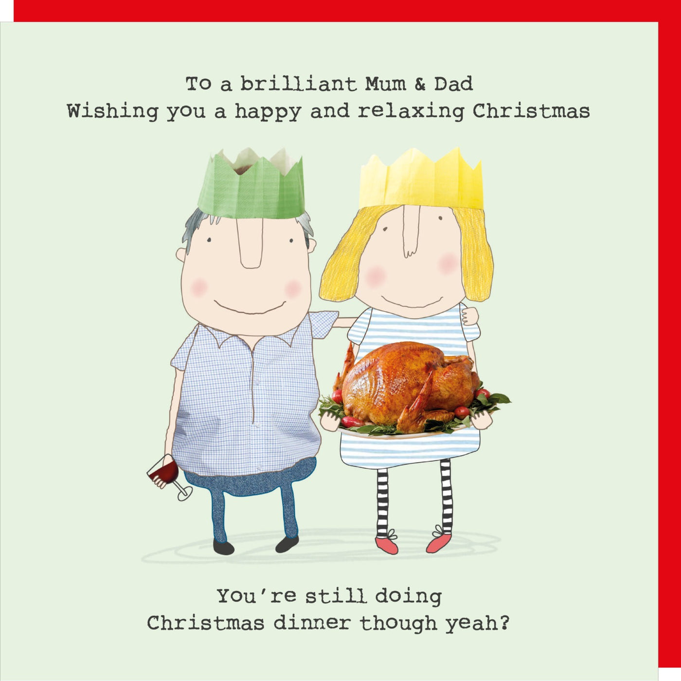 Rosie Made A Thing - Mum & Dad Xmas- Blank Christmas Card