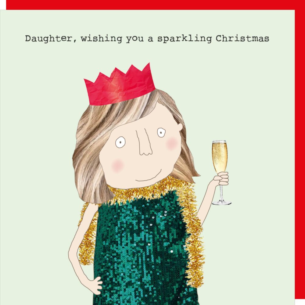 Rosie Made A Thing - Daughter Sparkling - Blank Christmas Card