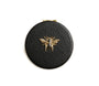 Alice Wheeler Black Bee Round Compact Mirror