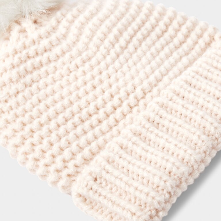 Katie Loxton Knitted BABY Hat - Eggshell