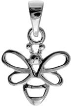 Kali Ma Cut Out Bumble Bee Pendant - Sterling 925 Silver