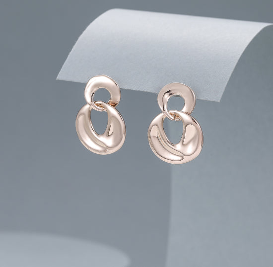 Gracee Jewellery Link Earring - Rose Gold