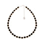 Carrie Elspeth Gold Foil Edged Beaded Full Necklace - Black/Gold