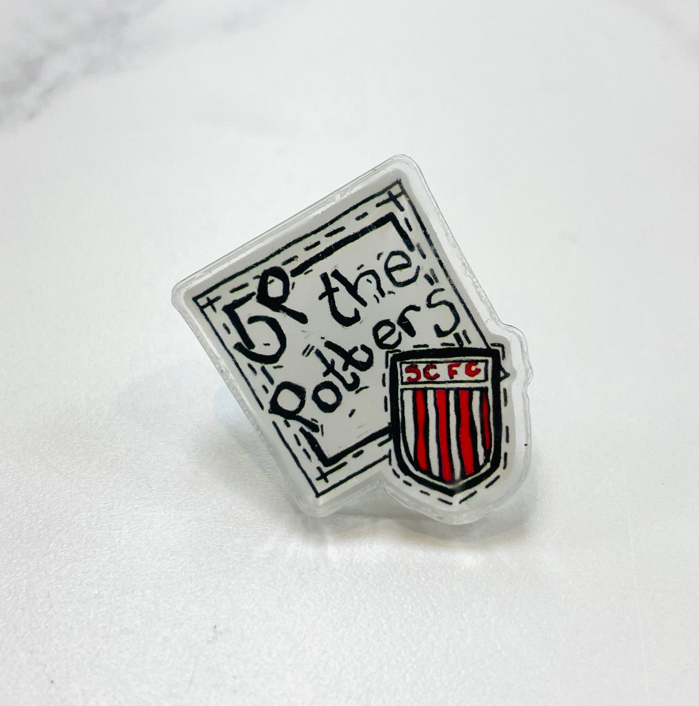 Born Stokie Tiny Pin Badge - Up The Potters Stoke City
