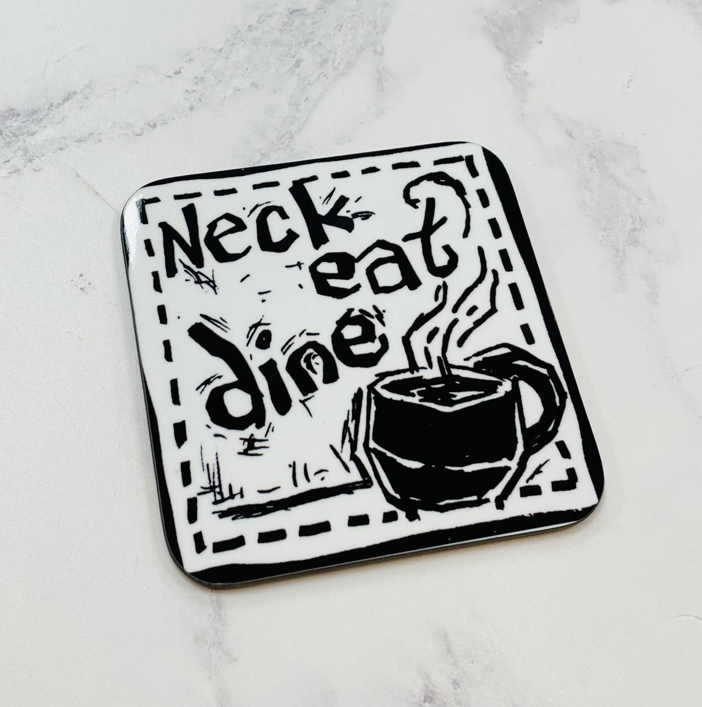 Born Stokie Coaster - Neck Eat Dine