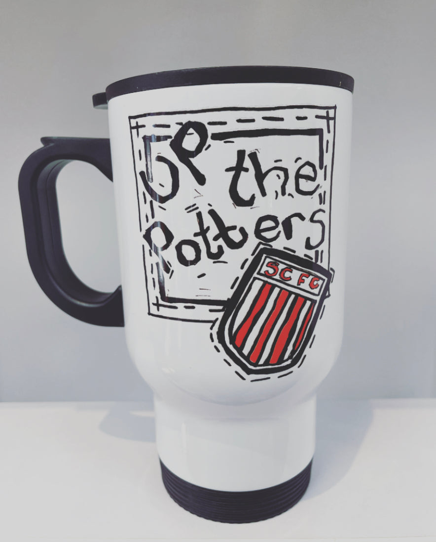 Born Stokie Travel Mug - Up the Potters