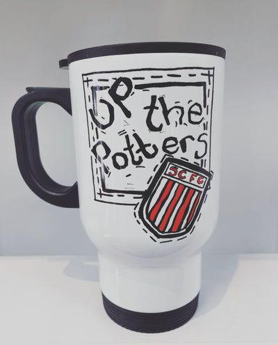 Born Stokie Travel Mug - Up the Potters