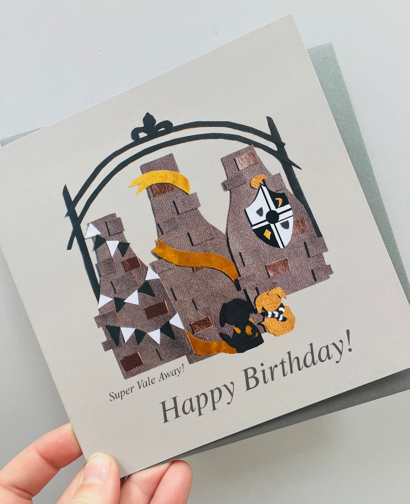 Cushy Paws Vale Potbanks Happy Birthday Card