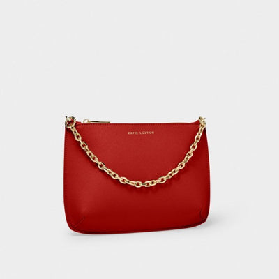 Katie Loxton Astrid Chain Clutch Bag - Red