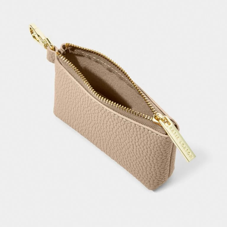 Katie Loxton Evie Clip On Accessory - Coin Purse - Soft Tan