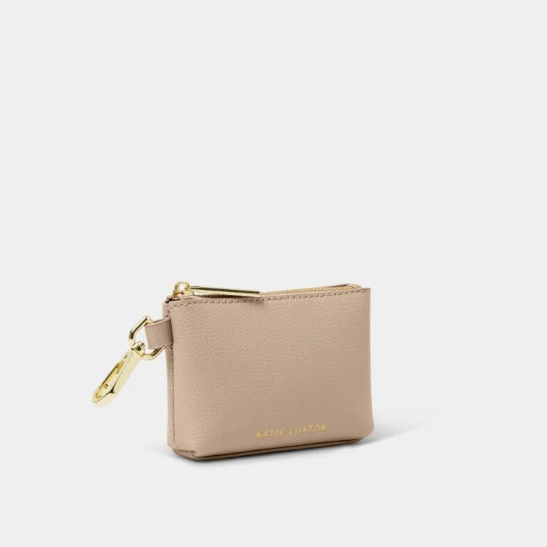 Katie Loxton Evie Clip On Accessory - Coin Purse - Soft Tan