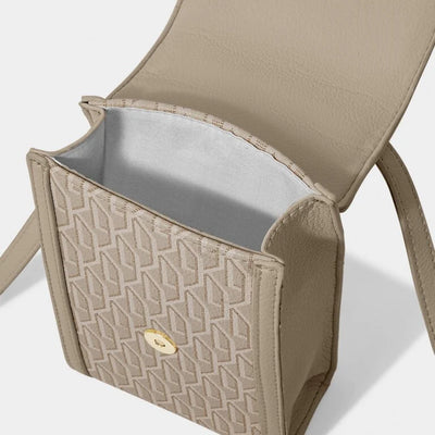 Katie Loxton Signature Cell Phone Crossbody Bag - Taupe