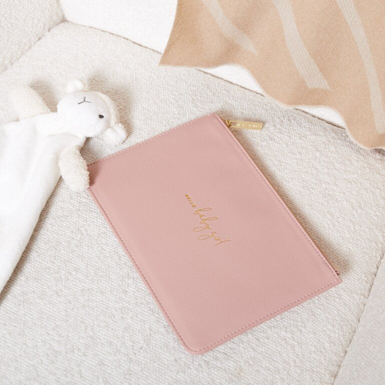 Katie Loxton Baby Perfect Pouch - Hello Baby Girl -Blush Pink