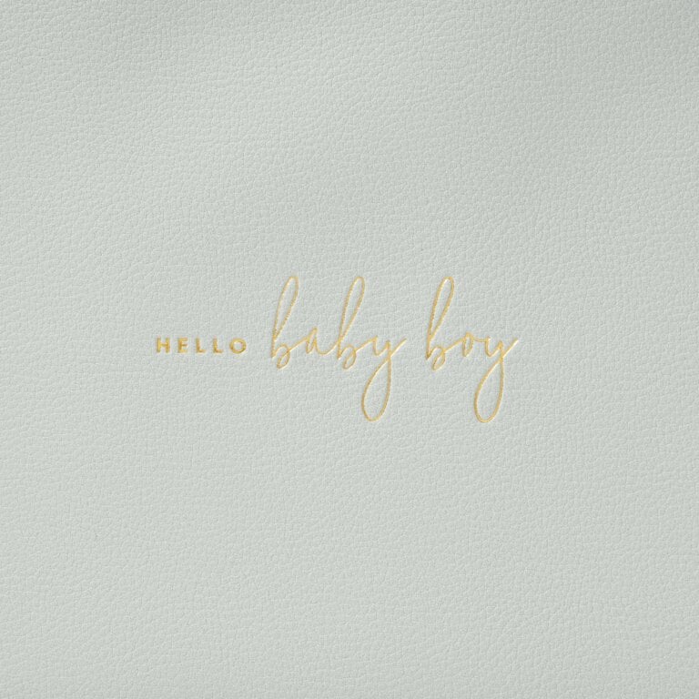 Katie Loxton Baby Perfect Pouch - Hello Baby Boy - Cool Grey
