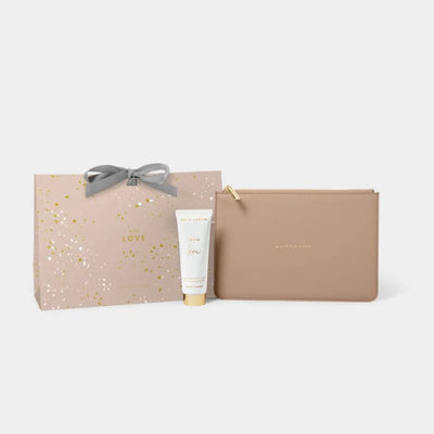 Katie Loxton Gift Set - With Love - Hand Cream & Pouch